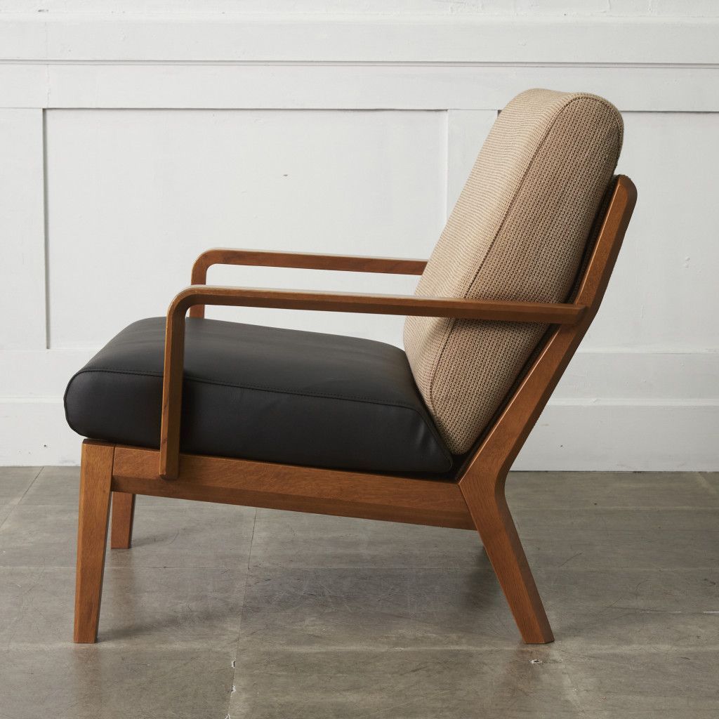 karimoku 1人掛け ソファ WU4500 オーク 肘掛 椅子 イージーチェア