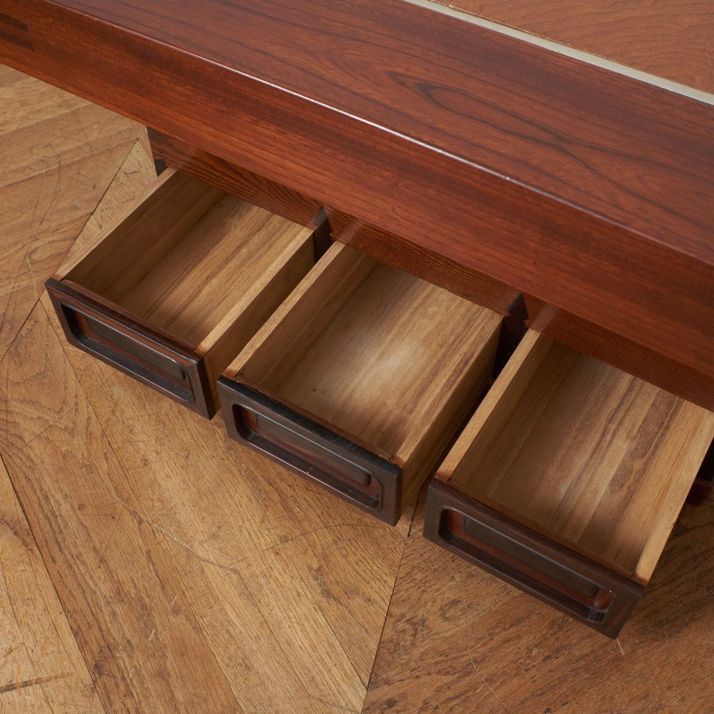 欅 囲炉裏 テーブル 関西火鉢 ローテーブル 座卓 和家具 民芸 センター