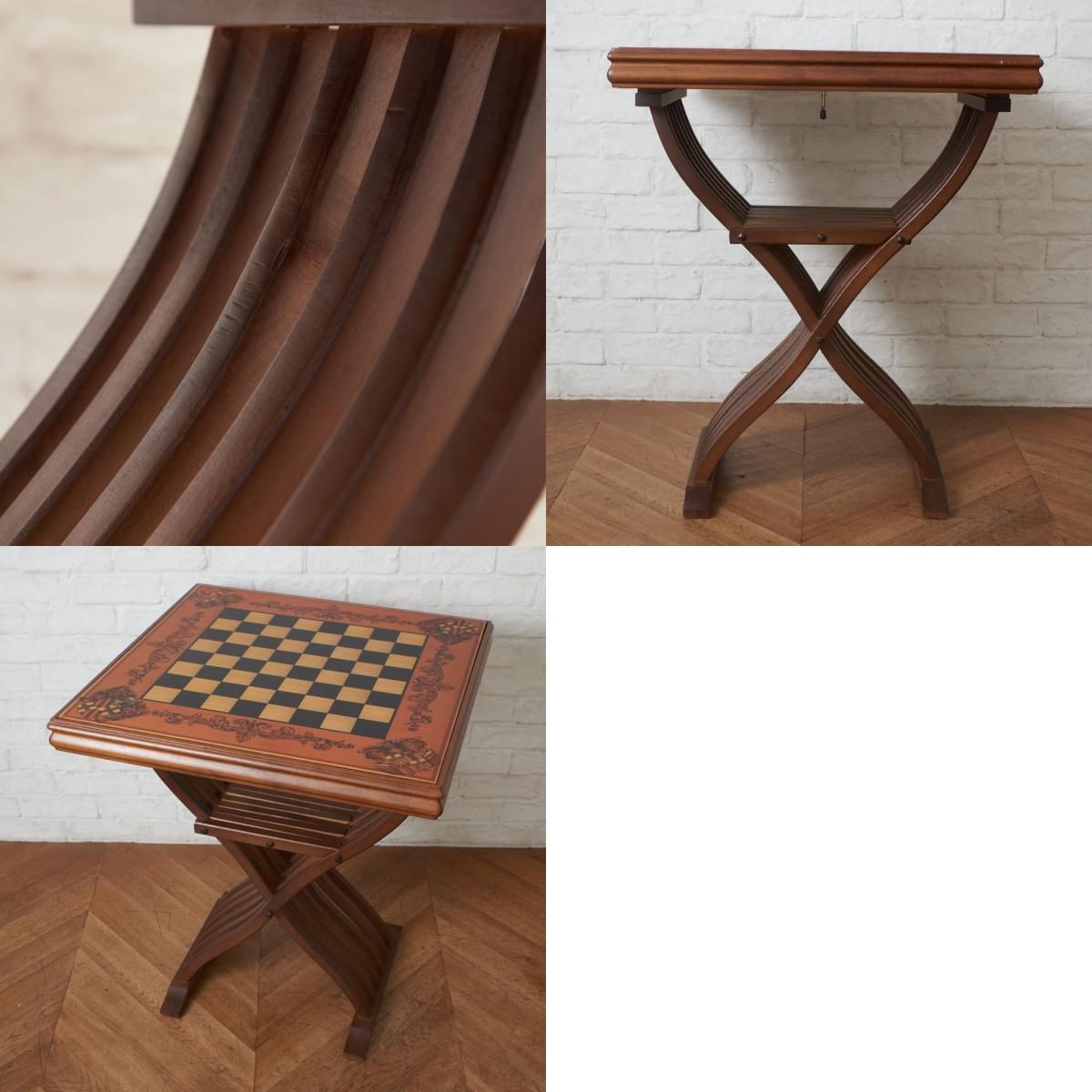 アンティーク☆バッグギャモン／テーブルトップボード／マホガニー無垢・ヌバック アンティーク☆バッグギャモン／テーブルトップボード／マホガニー無垢