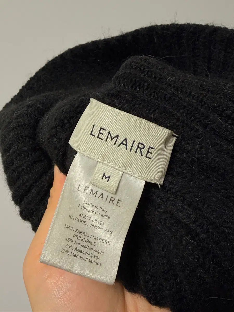 ルメール　バラクラバ　Lemaire スミ黒 LEMAIRE ルメール バラクラバ ブラック Mサイズ - メルカリ