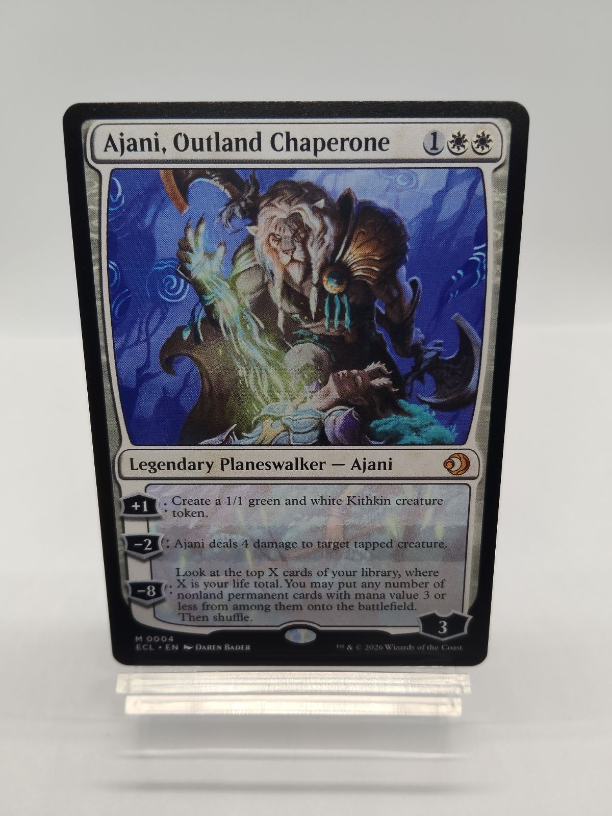 MTG】英語 辺境地の御目付役、アジャニ / Ajani, Outland Chaperone