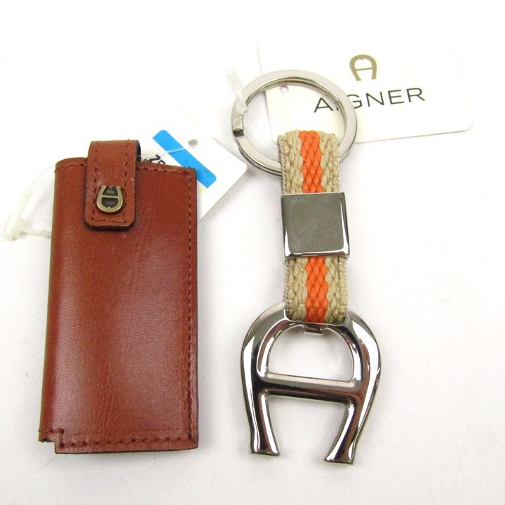 アイグナー　キーケース　新品、未使用品 アイグナー キーケース キーリング 2点セット 未使用 ブランド まとめ