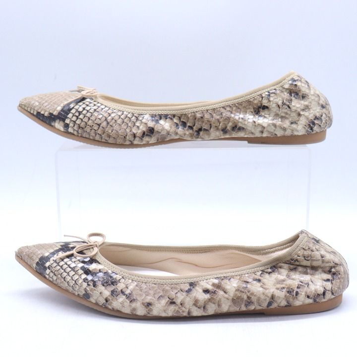 クルントウキョウ パンプス フラットシューズ パイソン柄 ブランド 靴