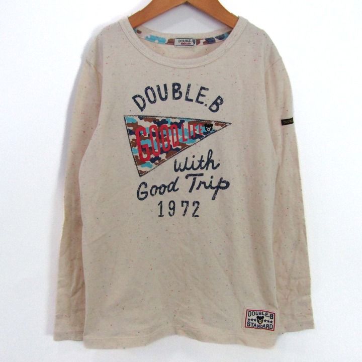 ミキハウス 長袖Tシャツ トップス ブラックベア ダブルビー キッズ