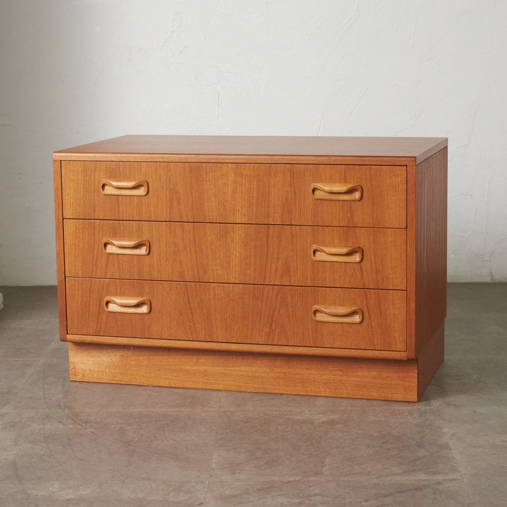 G-PLAN Fresco ヴィンテージ チェスト チーク 3段 英国 ジープラン