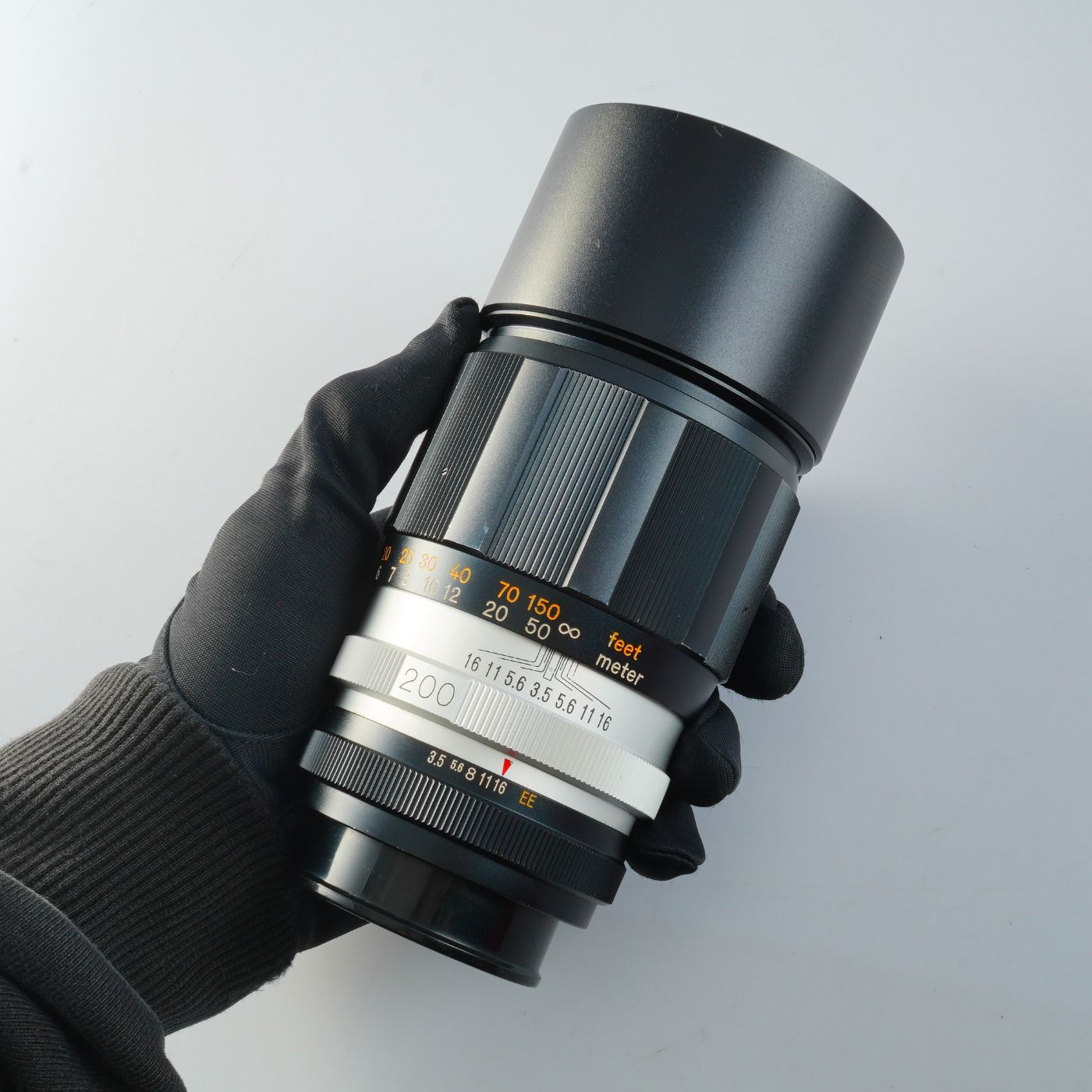 カメラ Konica コニカ Hexanon 200mm f/3.5 単焦点レンズ