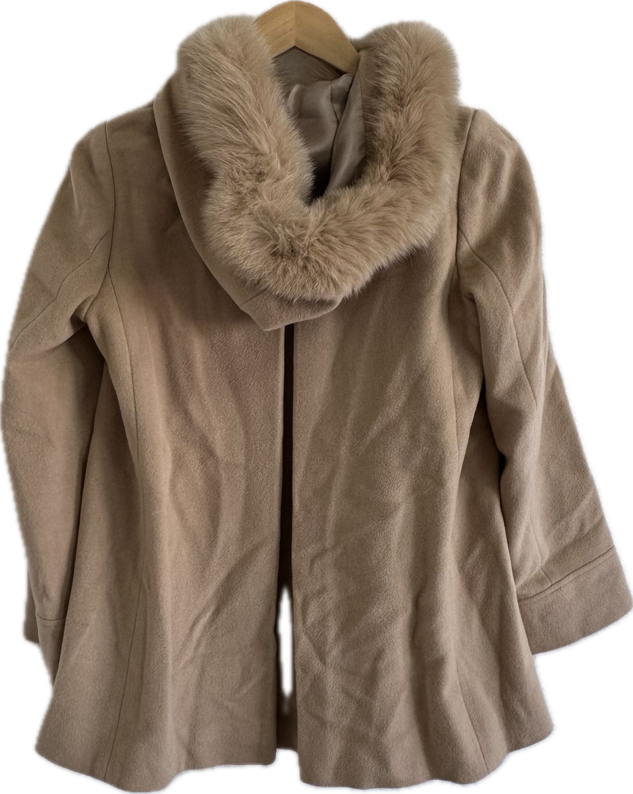 Debut de Fiore フォックスファー フードコート ウール アンゴラ Debut de Fioreデビュートフィオレ フード付きコート アウター