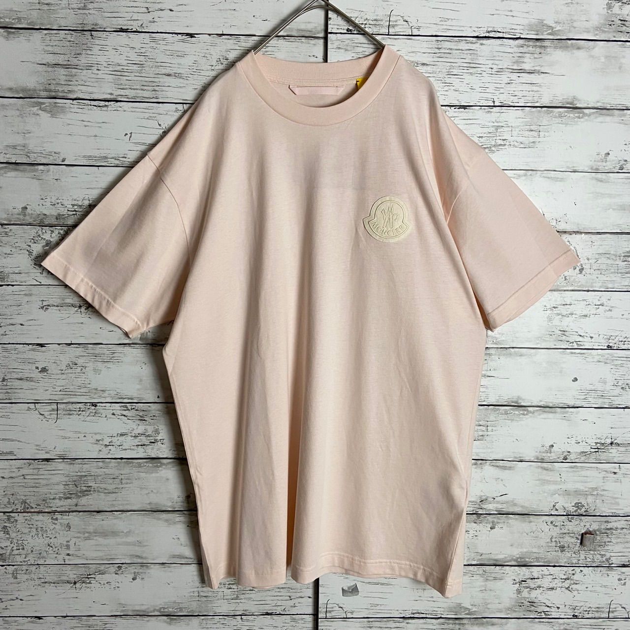 QR鑑定済み】モンクレール MONCLER Tシャツ 半袖 ワッペンロゴ 希少 