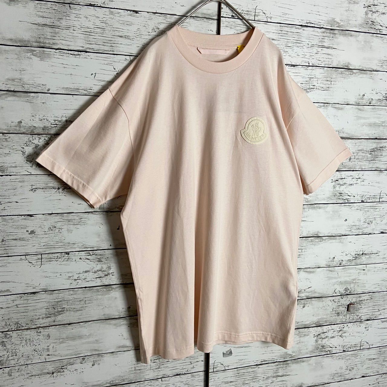 QR鑑定済み】モンクレール MONCLER Tシャツ 半袖 ワッペンロゴ 希少 