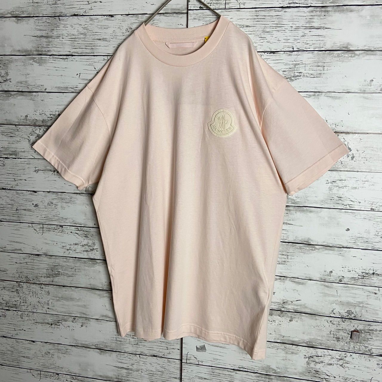 QR鑑定済み】モンクレール MONCLER Tシャツ 半袖 ワッペンロゴ 希少