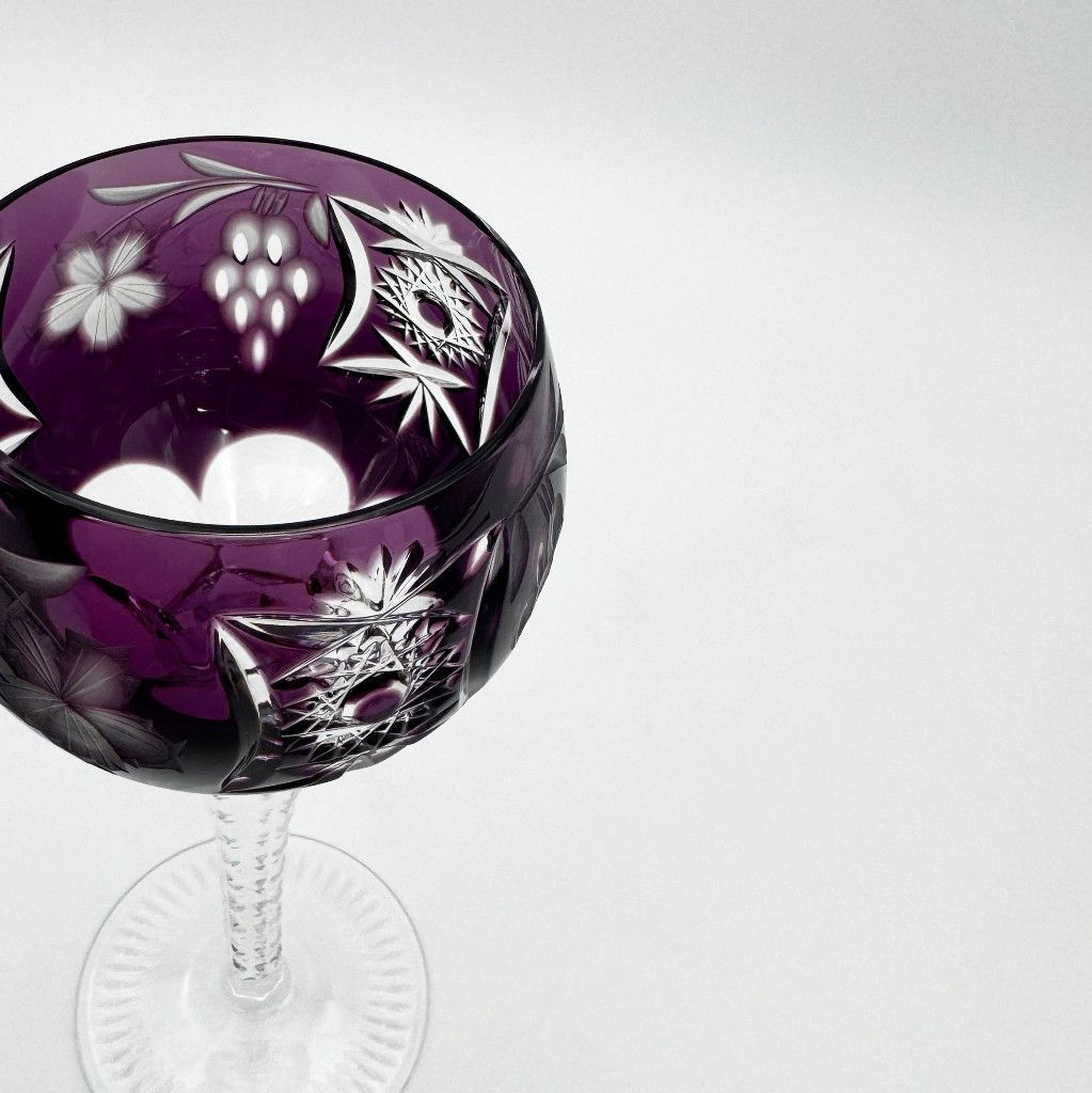 CRYSTAL DONAU 切子 ワイングラス クリスタルグラス 切子 硝子 ガラス