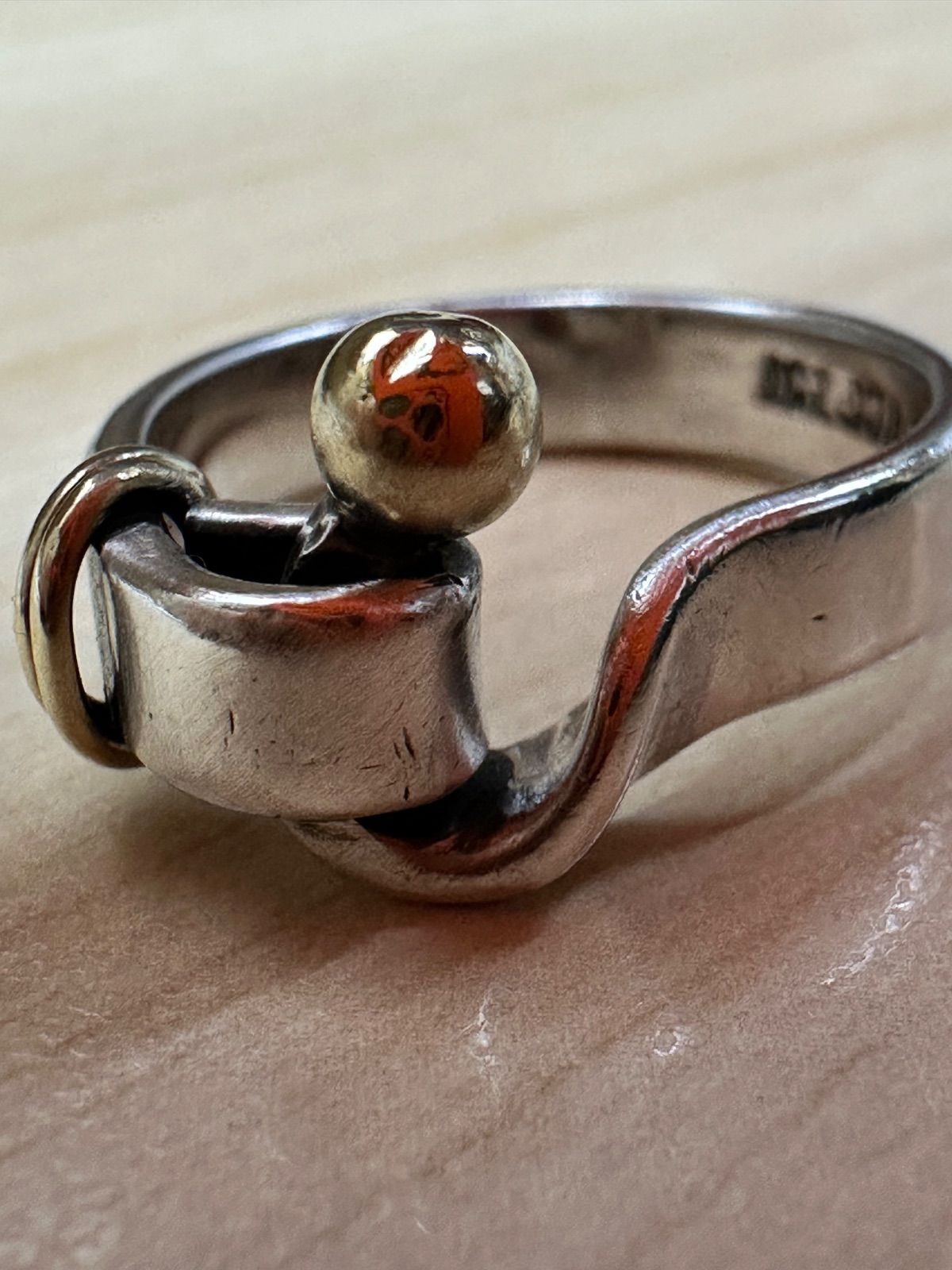 Tiffany&Co.ティファニー フックアンドアイ リング 925/750 12号フック