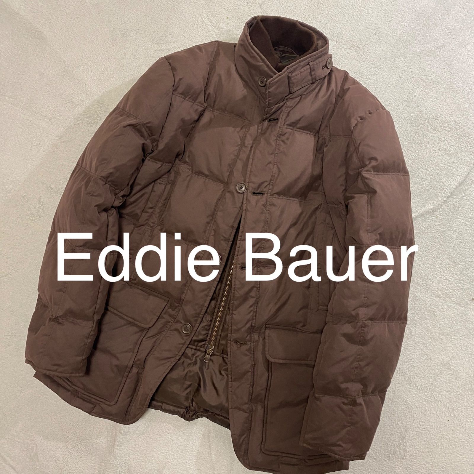Eddie Bauer ブラウン ダウンジャケット FP650 ライナー 一体型 フィル 