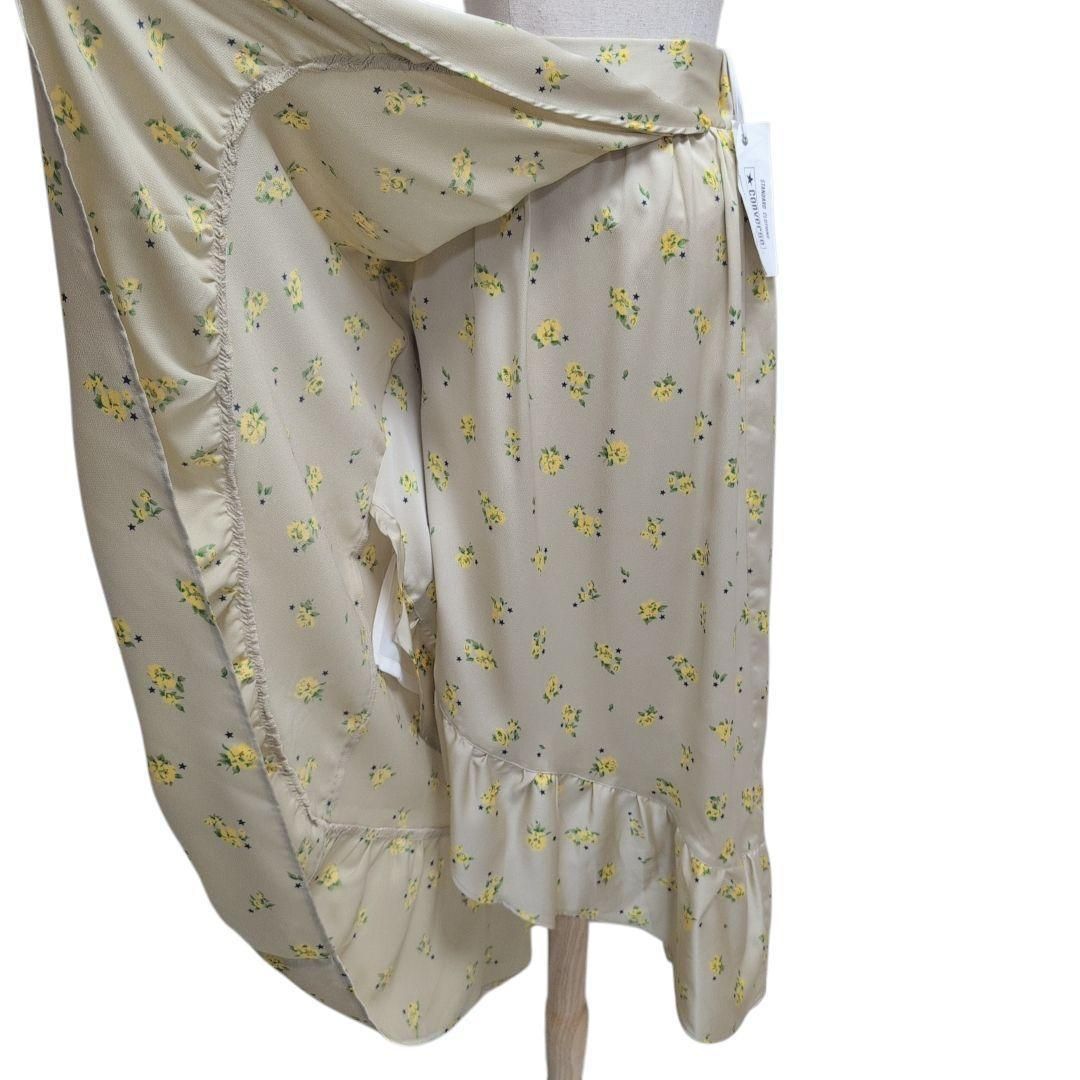 CONVERSE TOKYO【9】ラップスカート 花柄 黄 ロング丈 新品タグ付  