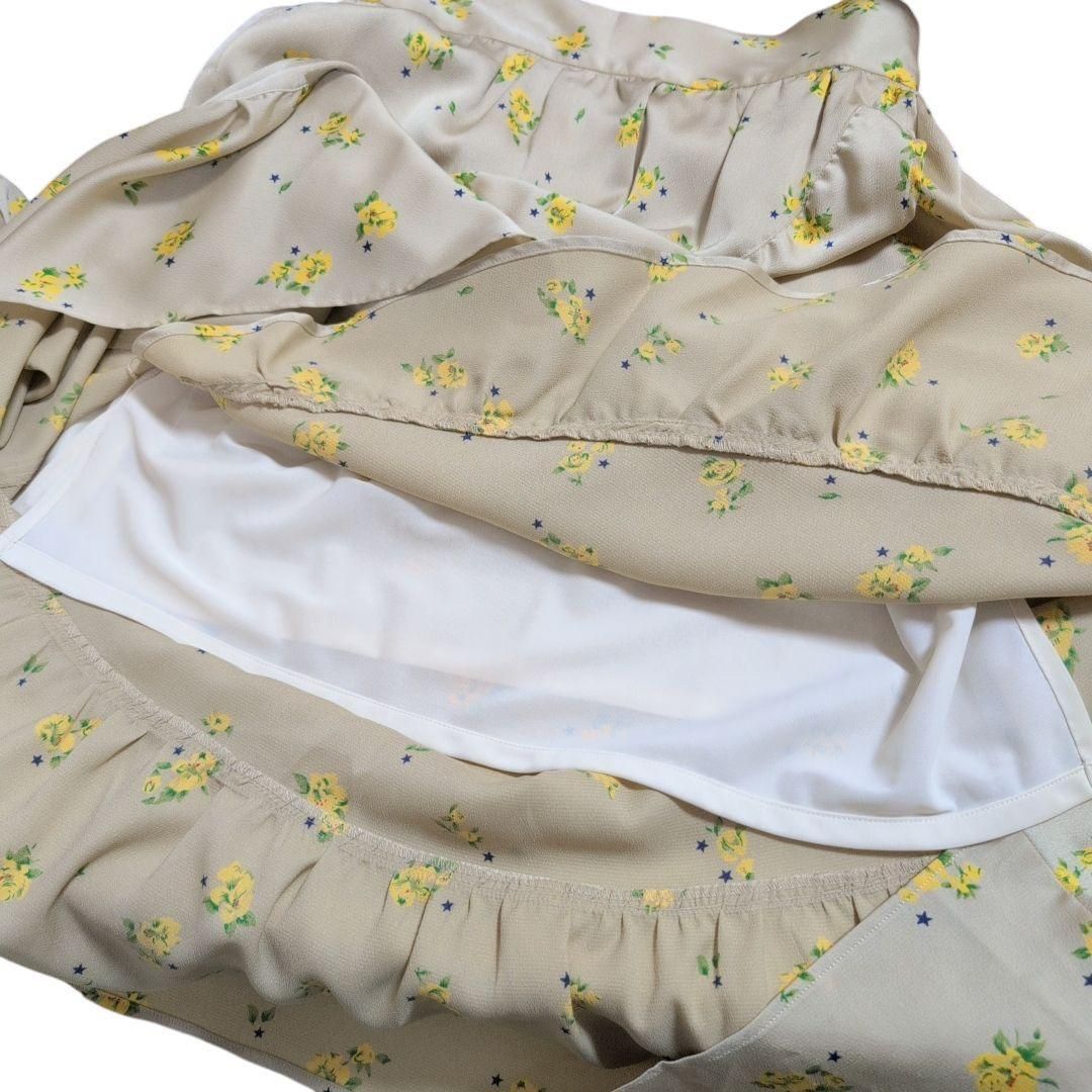 CONVERSE TOKYO【9】ラップスカート 花柄 黄 ロング丈 新品タグ付  