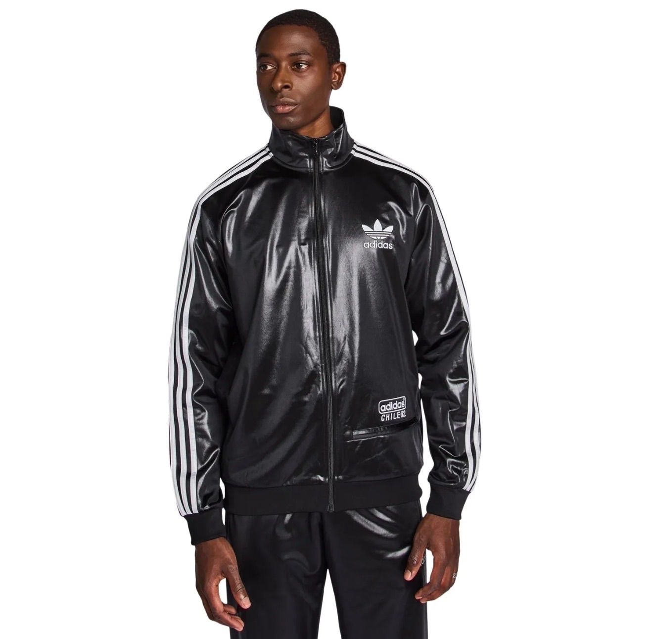 海外adidas Originals CHILE 62 光沢ジャージセットアップ上下 