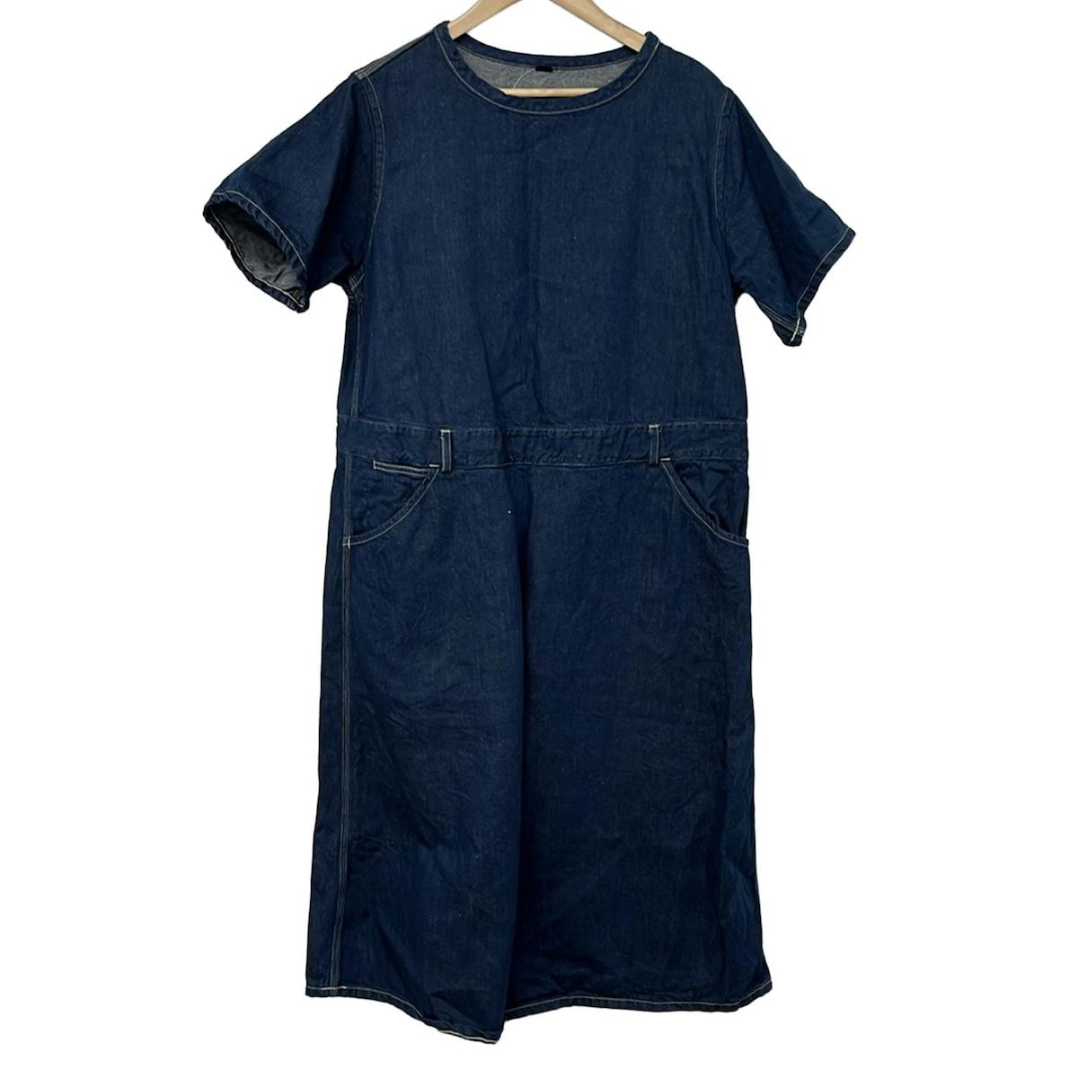 美品　フォーティファイブアール　ロングワンピース 半袖　45R 45R(フォーティーファイブ・アール) ワンピース レディース美品