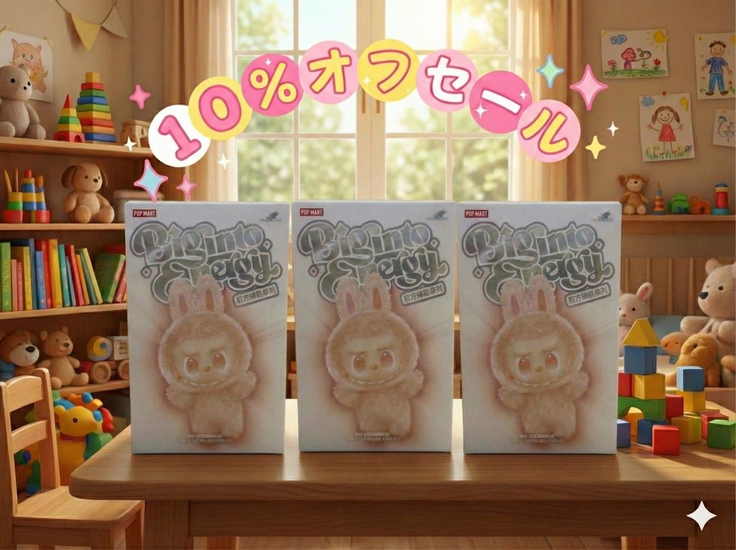 ⭐️限定販売価格【正規品・新品未開封】ラブブ エナジー 3ピース POP