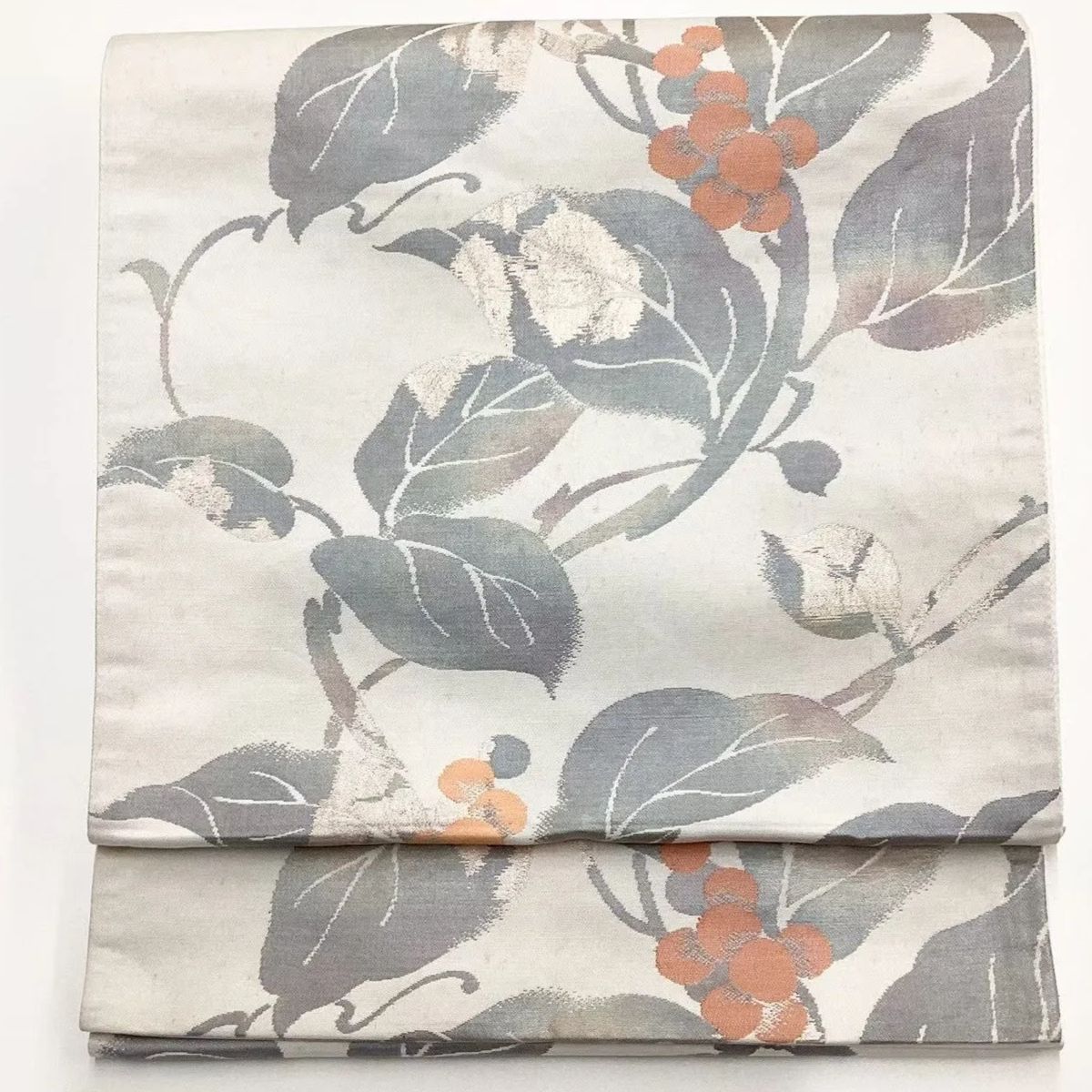 アンティーク帯　染め　南天　正絹 6680］袋帯 南天文様 六通 正絹 着物 フォーマル - メルカリ