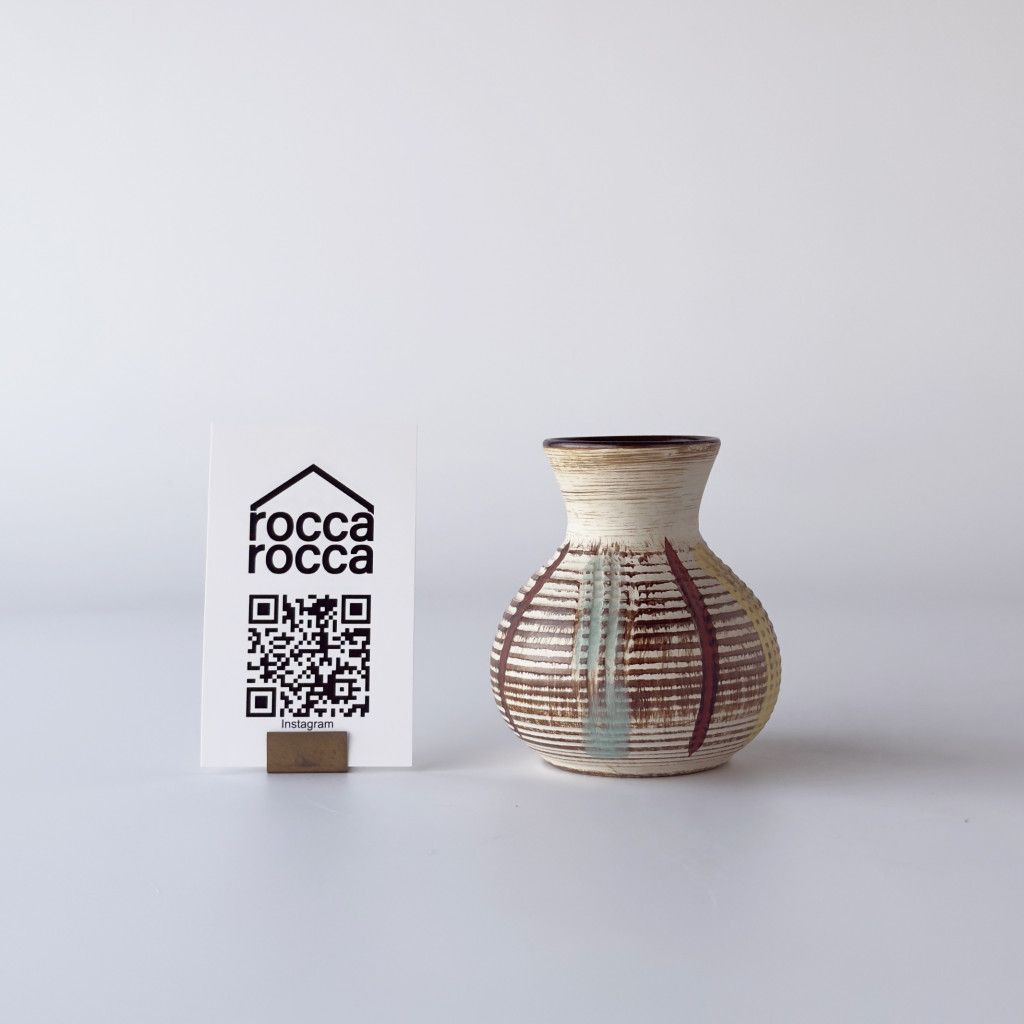 西ドイツ German Art Pottery ヴィンテージ フラワーベース