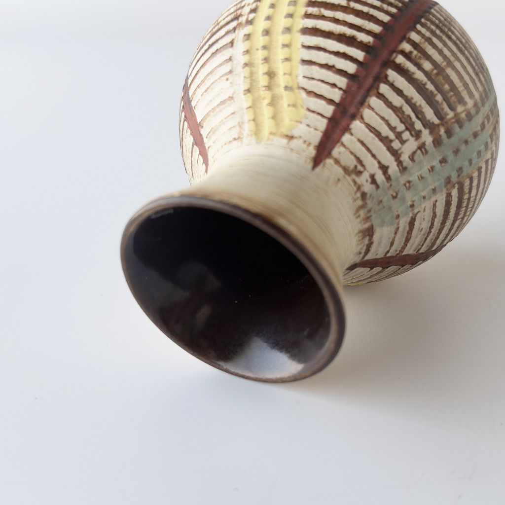 西ドイツ German Art Pottery ヴィンテージ フラワーベース