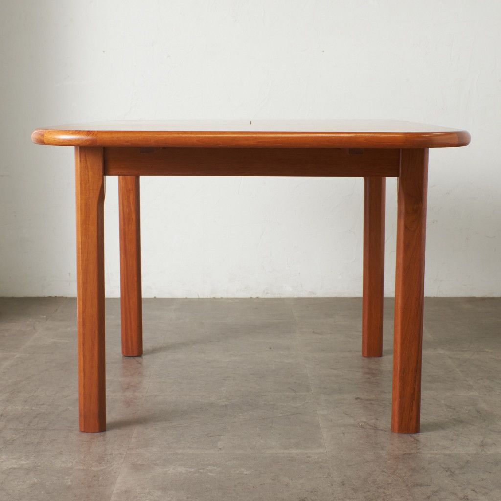 デンマーク ダイニングテーブル チーク 北欧 ヴィンテージ 拡張式