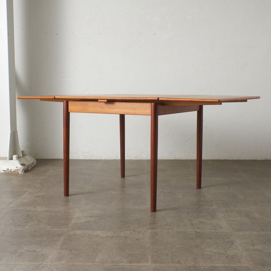 デンマーク ヴィンテージ ドローリーフ ダイニングテーブル 木製 デンマーク ヴィンテージ ドローリーフ ダイニングテーブル 木製