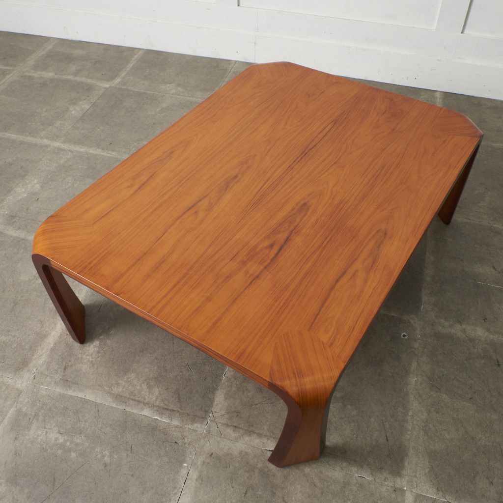 天童木工 座卓 ローテーブル ローズウッド 乾三郎 バチ脚 センター