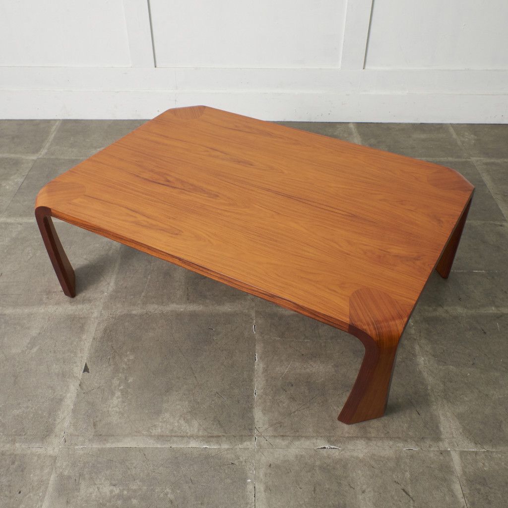 天童木工 座卓 ローテーブル ローズウッド 乾三郎 バチ脚 センター