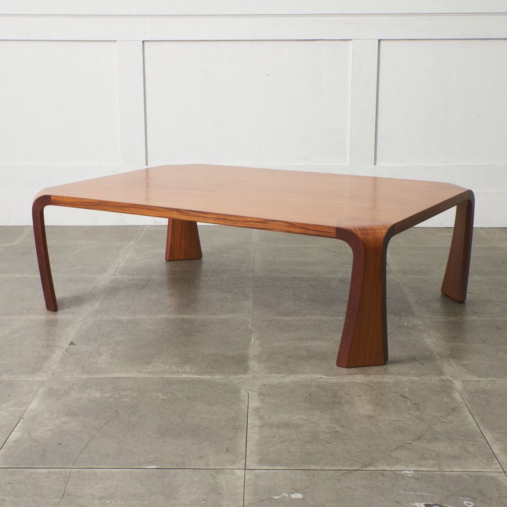 天童木工 座卓 ローテーブル ローズウッド 乾三郎 バチ脚 センター