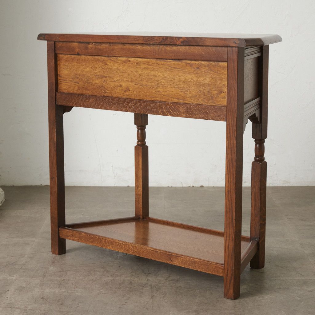 Old Charm サイド キャビネット オーク サイドテーブル 飾り台 花台