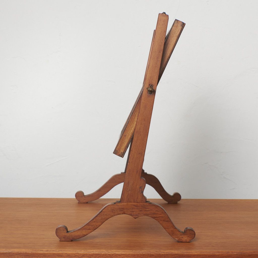 英国 アンティーク マホガニー 卓上ミラー 鏡 卓上鏡 スタンドミラー