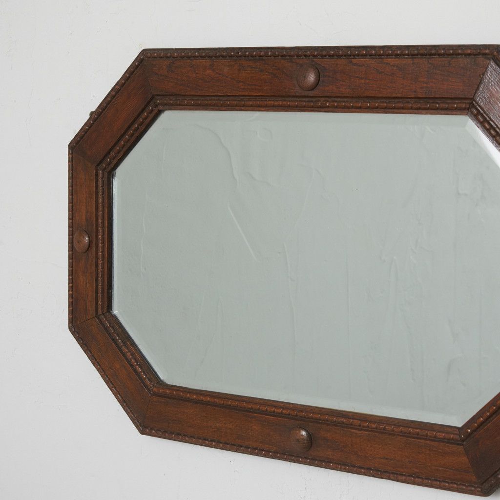 英国アンティーク木製カッティングミラー/壁掛け鏡オクタゴン八角形(79-317 英国アンティーク木製カッティングミラー/壁掛け鏡オクタゴン八角形(79-317