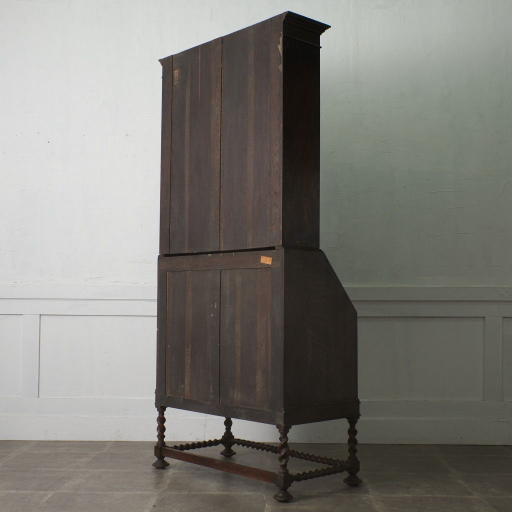 英国 イギリス アンティーク ワードローブ /ブックケース 食器棚 キャビネット アンティーク ブックケース – 英国アンティーク家具専門店 神戸家具