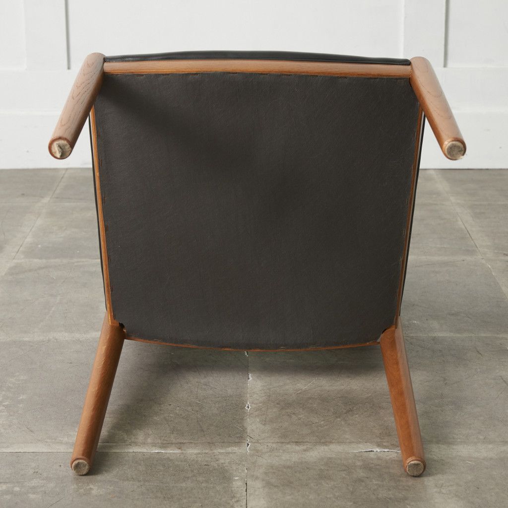 日進木工 Norfore ダイニングチェア オーク 本革 木製 椅子 北欧