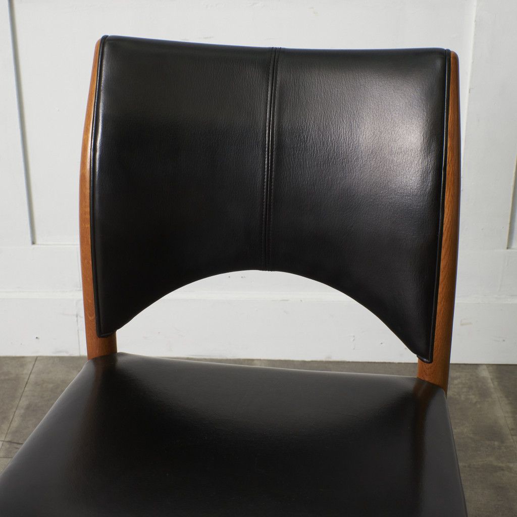 日進木工 Norfore ダイニングチェア オーク 本革 木製 椅子 北欧