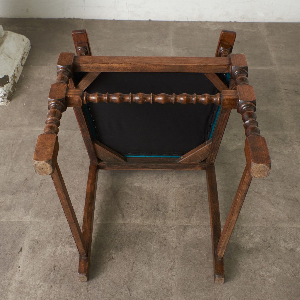 張替済 英国 アンティーク ラダーバック アームチェア 肘掛け 椅子