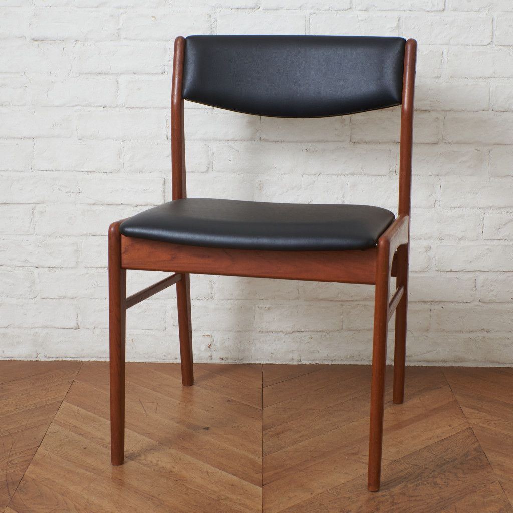 張替済 デンマーク ヴィンテージ ダイニングチェア 食卓 椅子 チーク