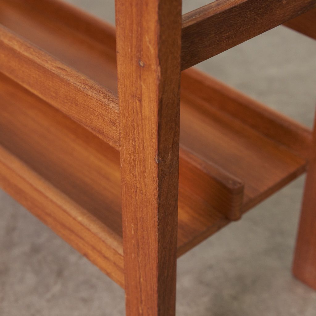 英国 ヴィンテージ マガジンラック チーク 雑誌入れ マガジンスタンド