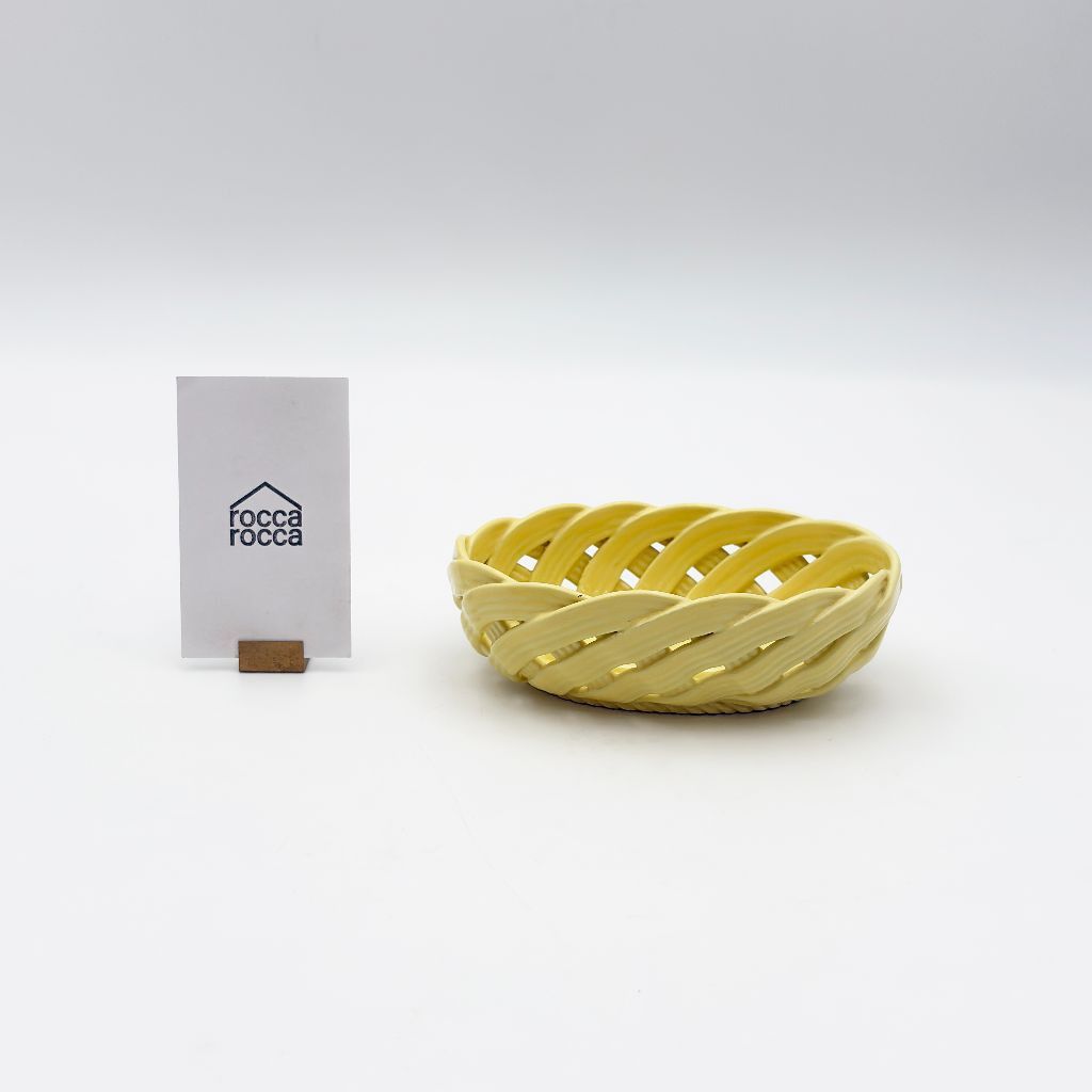 イタリア製 ヴィンテージ セラミック バスケット 陶器 お皿 雑貨 小物