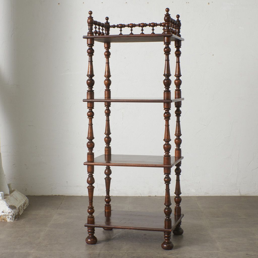 フランス アンティーク ナポレオン シェルフ 4段 オープンシェルフ