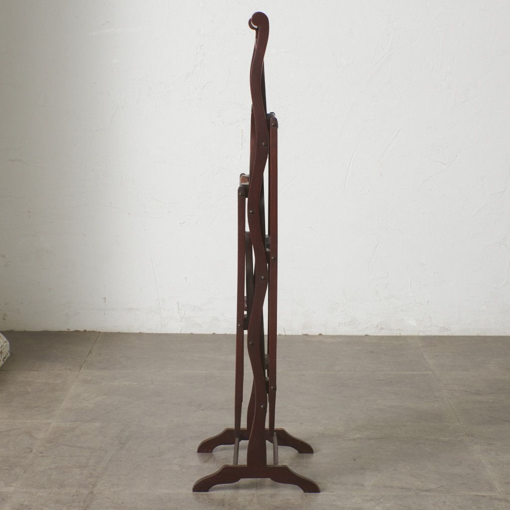 英国 クラシック ケーキスタンド マホガニー 折畳み式 サイドテーブル