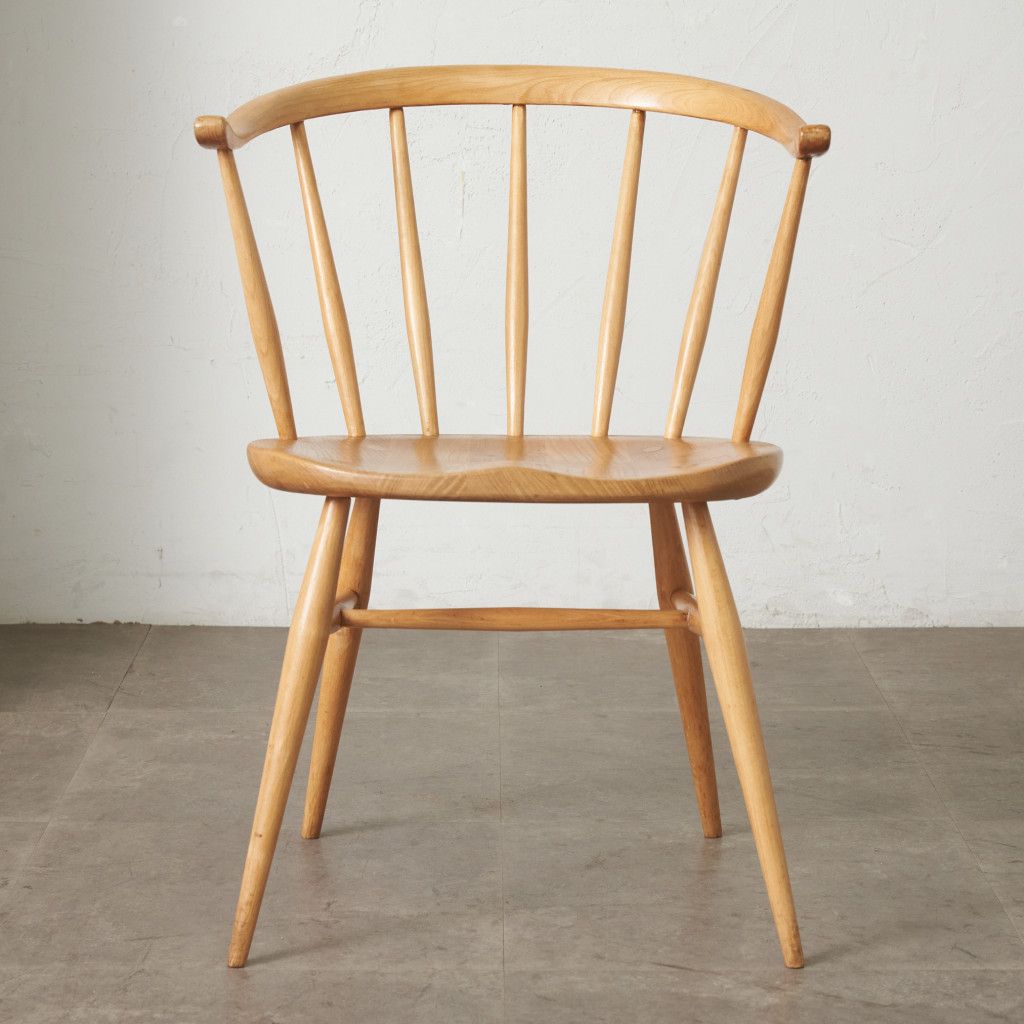 レア ERCOL 1950s カウホーン スモーカーズ チェア 英国 アーコール