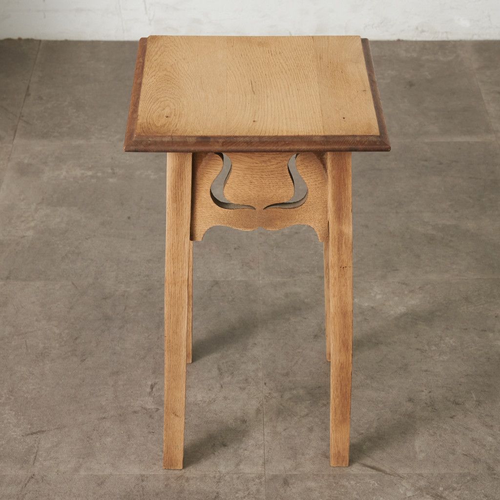 英国 アンティーク サイドテーブル オーク 木製 フラワースタンド 花台