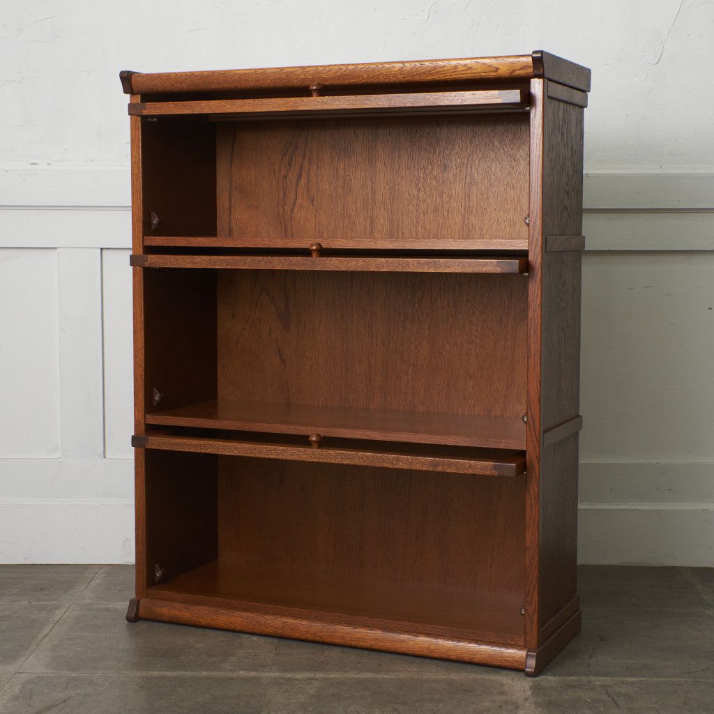 三越家具 ブルージュ フラップ扉 ブックケース 3段 Brugge 英国