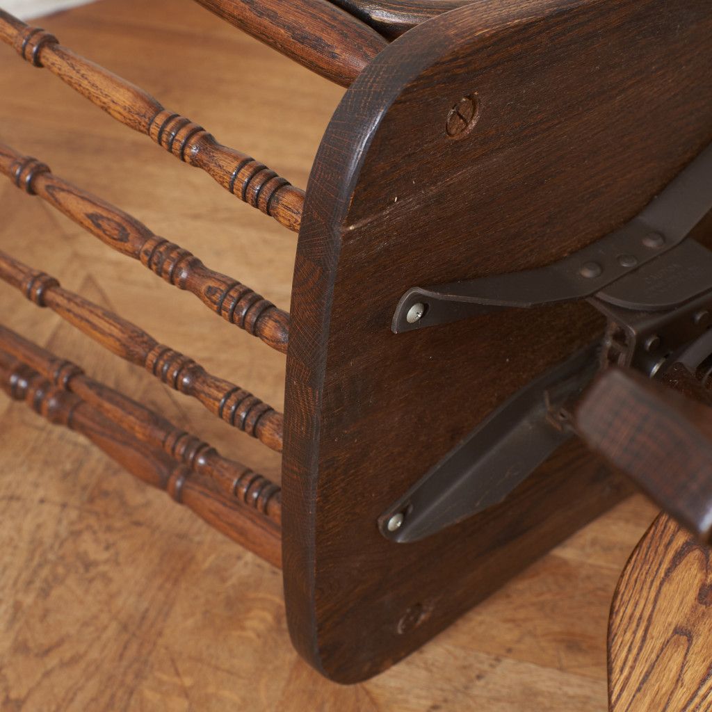  アメリカ デスクチェア 無垢材 オーク US ヴィンテージ 回転 木製 椅子 キャスター チェア 昇降 ワークチェア 書斎 クラシック 94744 PUレザー オフィスチェア ワークチェア 椅子 チェア