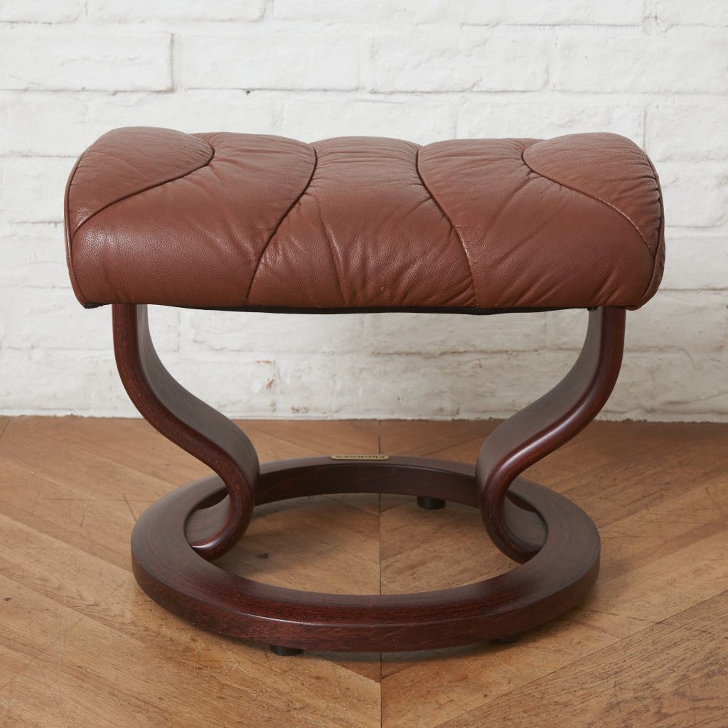 Ekornes エコーネス ヴィンテージ オットマンスツール エコーネス オットマン 北欧 本革 スツール ekornes ノルウェー レザー