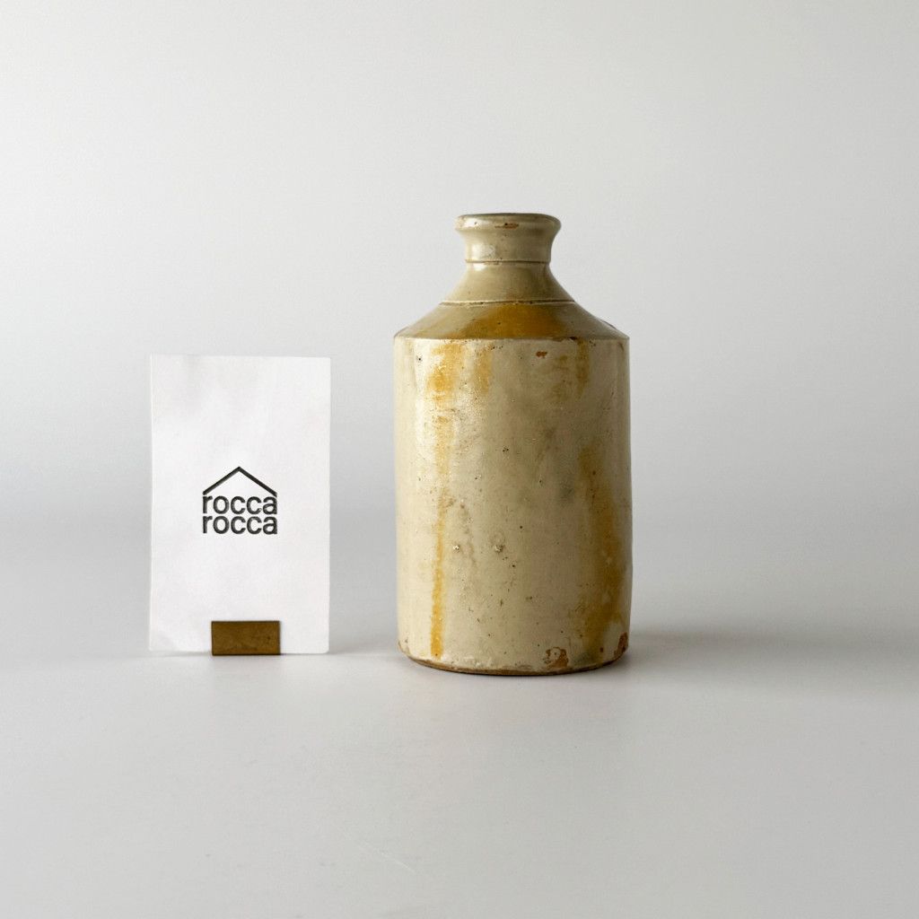 イギリス アンティーク ボトル 一輪挿し 花器 陶器 花瓶 焼き物