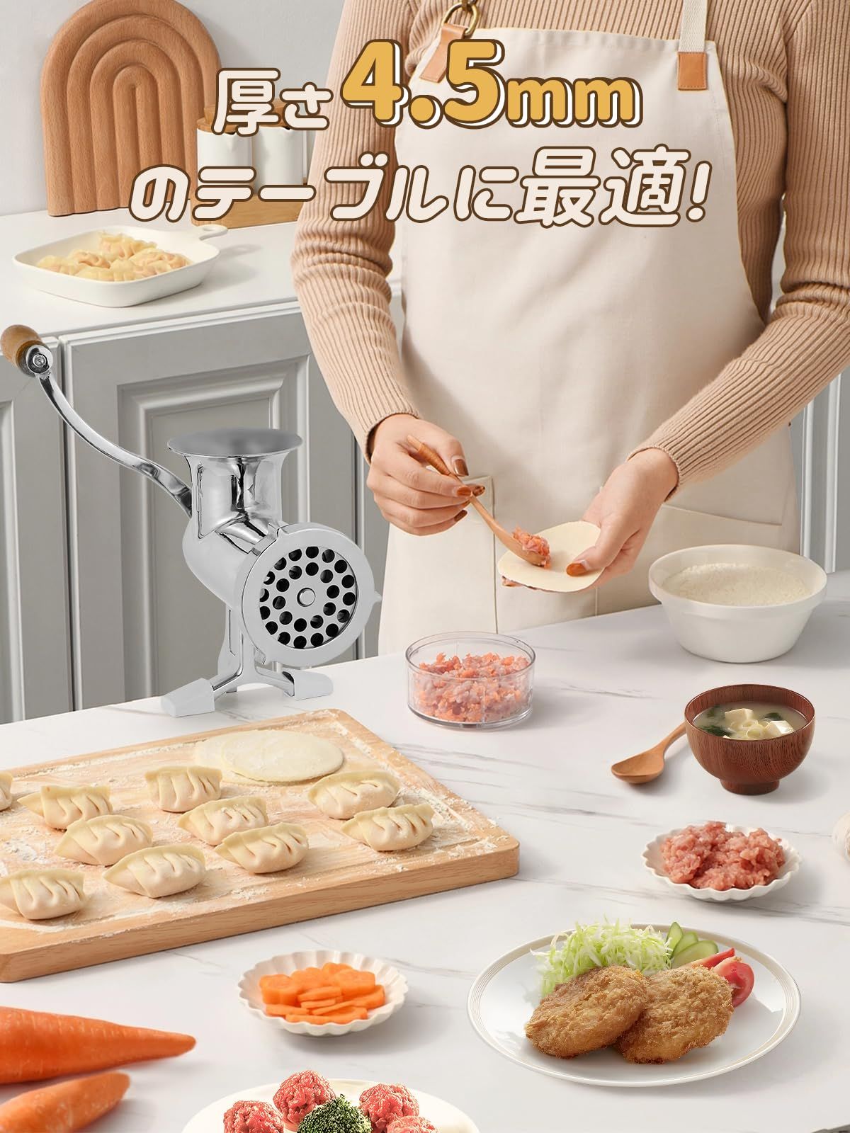 新品 CGOLDENWALL 手動ミンサー ミンチ機 ひき肉機 肉挽き/腸詰め