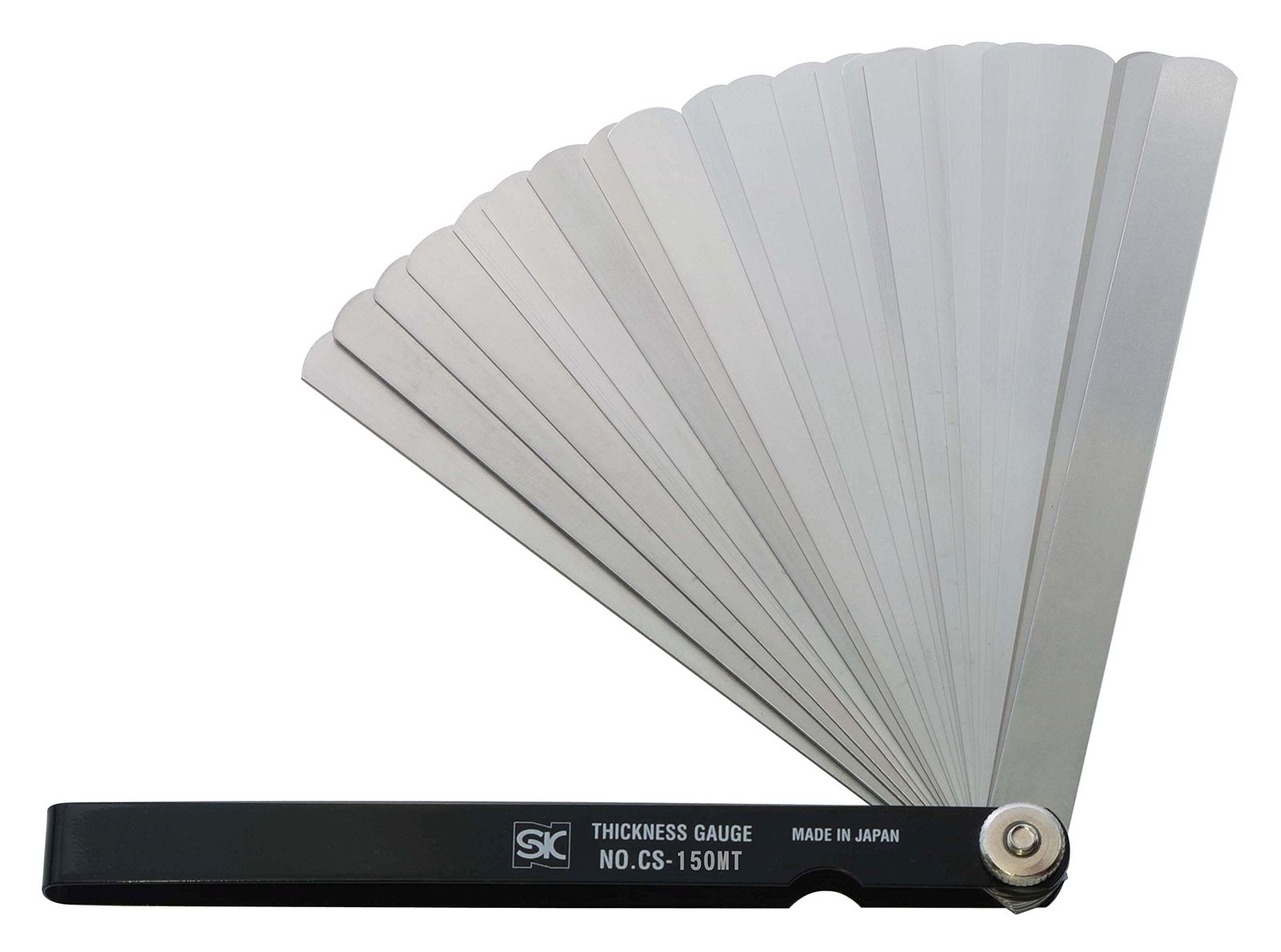 新潟精機 SK 日本製 シクネスゲージ すきまゲージ カラースリーブタイプ 黒 組 150 mm CS MT 0 04 3 00